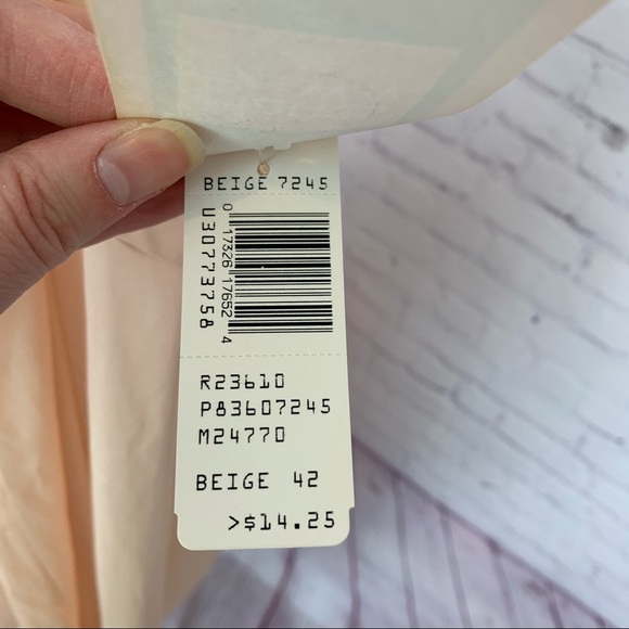 Vintage Full Slip Deadstock NWT Beige Size 42 - Picture 10 of 10